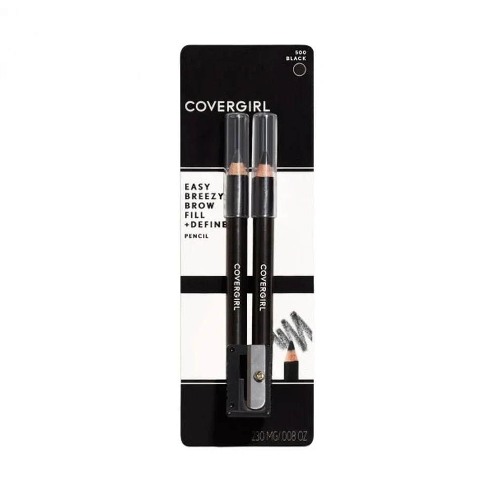 Covergirl Easy Breezy Brow Fill & Define‎ Pencils #500 Black